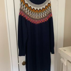 Fairisle sweater dress